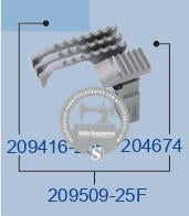 STRONGH 209416-25F, 204674, 209509-25F Feed Dog PEGASUS M752-23B (2.5×4.5) Sewing Machine Spare Part