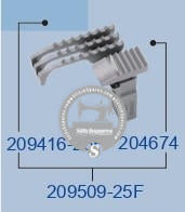 STRONGH 209416-25F, 204674, 209509-25F Feed Dog PEGASUS M752-23B (2.5×4.5) Sewing Machine Spare Part
