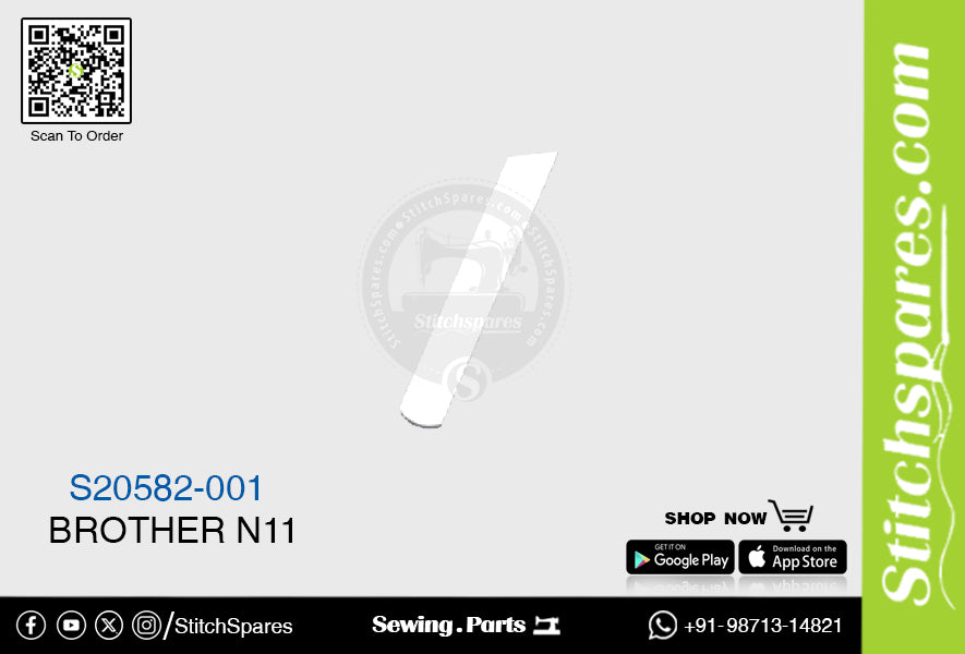 Strong-H S20582-001 Cuchillo / Cuchilla / Recortadora Brother N11 Repuestos para máquina de coser