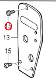 062681012 Tornillo Pan Sm4.37-40X10 Brother Bas-311F-0, Bas-311F-L, Bas-326F-0 Recambio de la máquina de alcantarillado con patrón electrónico