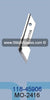 118-45906 Knife (Blade) Juki MO-2416 Sewing Machine