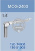 120-14908  116-51908 UPPER LOOPER JUKI MOG-2400 SEWING MACHINE SPARE PARTS