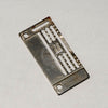 14-896 Needle Plate Kansai Flatbed Interlock (Flatlock) Machine