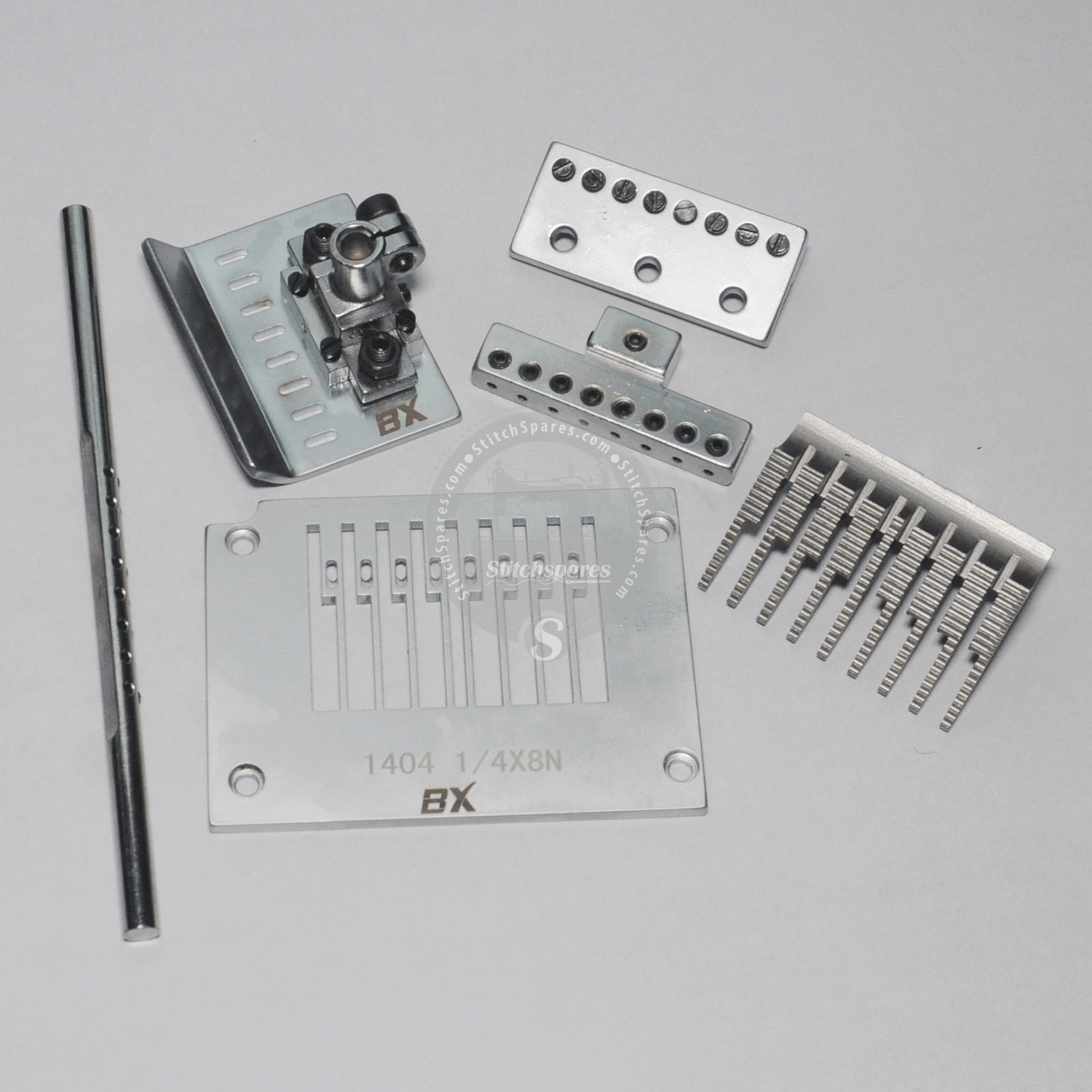 1404 GAUGE SET 8-Needle 14 (1404 x 8N x 14) Para KANSAI DFB-1404 Multi-Needle Elastic and Tape Attaching Machine