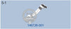 146726-001 LOOPER GUARD FRONT BROTHER MA4-B551 (5-THREAD)  EF4-B511 (3-THREAD) SEWING MACHINE SPARE PART
