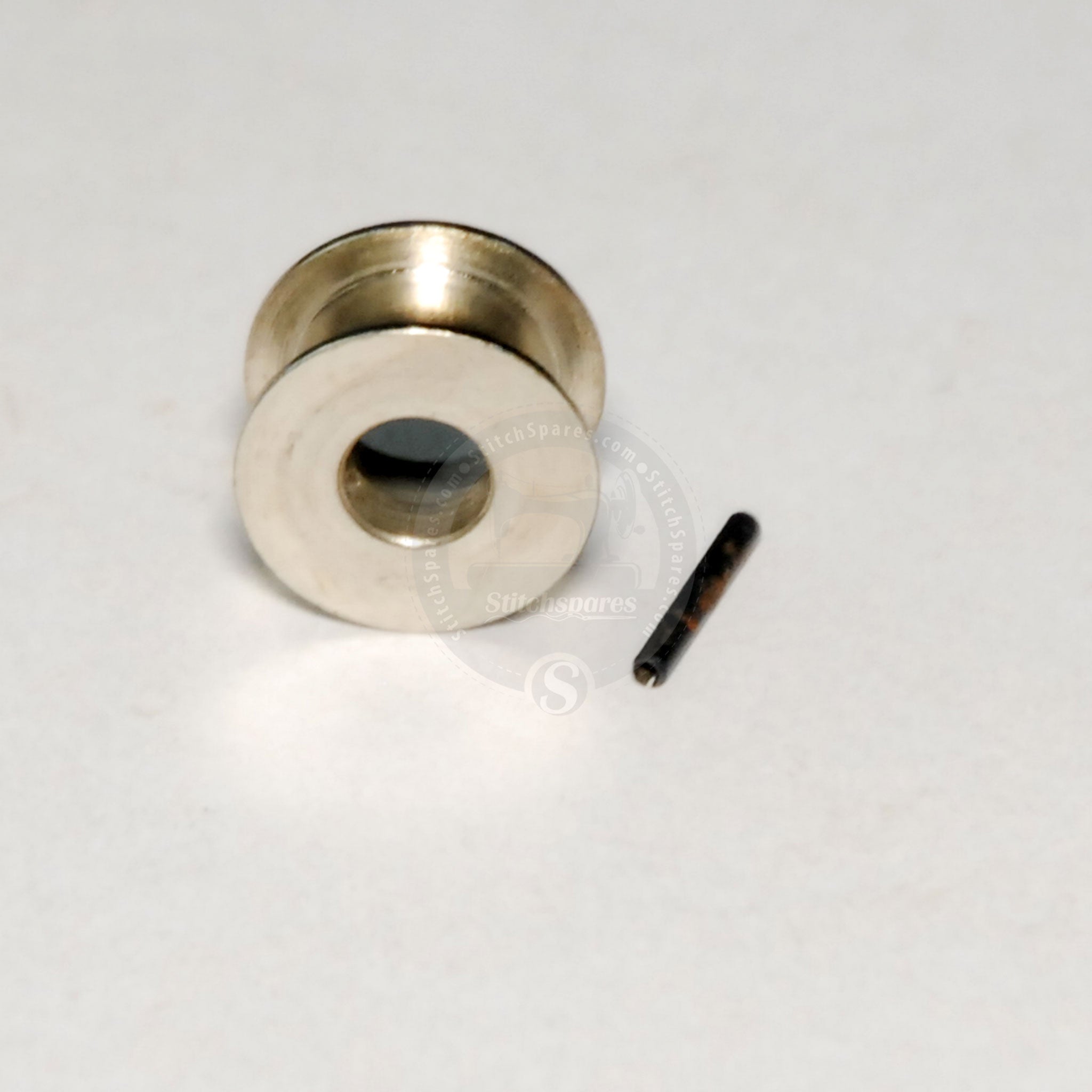 152C1-19 + 17C15-106 Front Pulley and Pin For Belt Eastman 625, 627, 629, Blue Streak, Straight Knife Cloth Cutting Machine