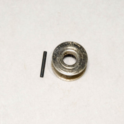 152C1-19 + 17C15-106 Front Pulley and Pin For Belt Eastman 625, 627, 629, Blue Streak, Straight Knife Cloth Cutting Machine