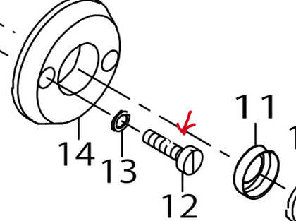 SM-6062450-TP Screw ( For Needle Driving Pulley ) Juki Button Stitch Machine Spare Part