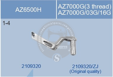 2109320 UPPER LOOPER YAMATO AZ-6500H AZ-7000G (3-THREAD) AZ-7000G-03G-16G SEWING MACHINE SPARE PARTS