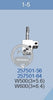 257501-56  257501-64 NEEDLE CLAMP PEGASUS -W500 (3--5.6) W600 (3--6.4) SEWING MACHINE SPARE PART