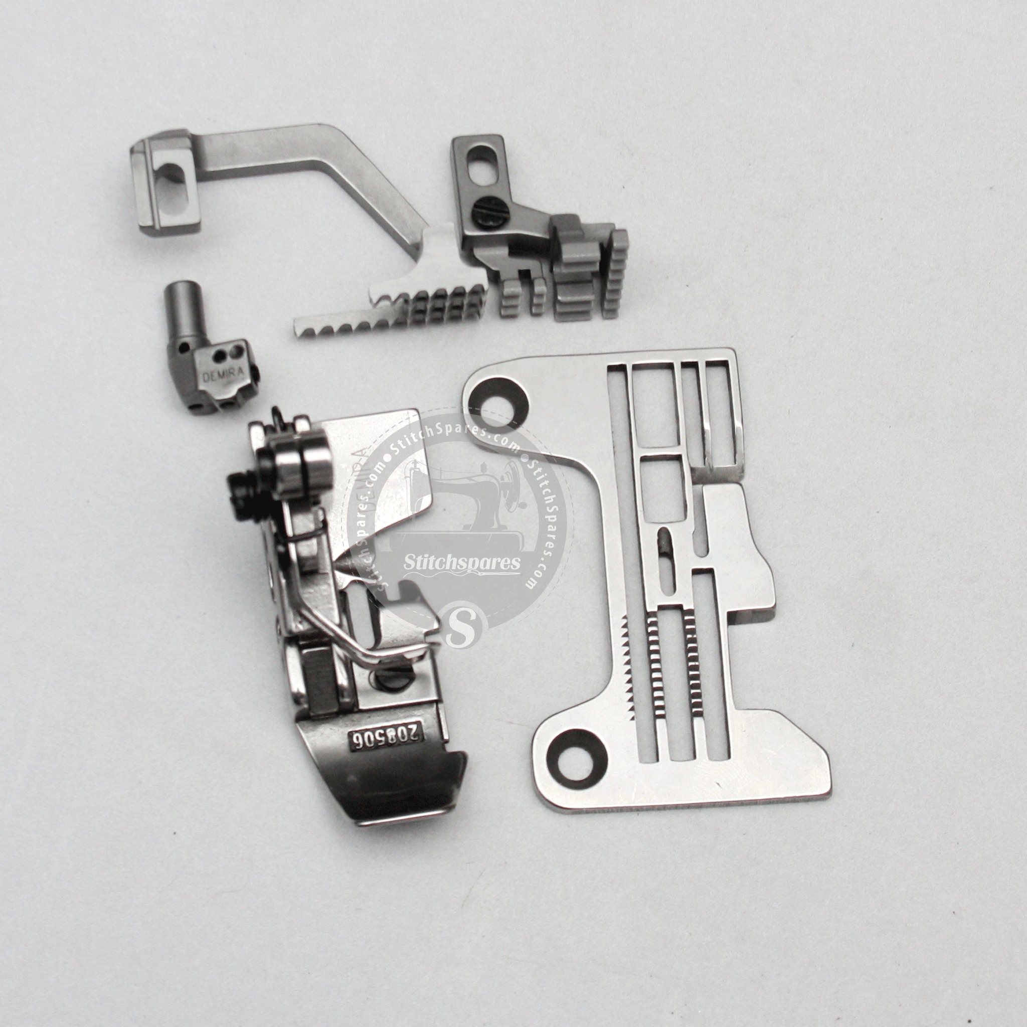 Juego de calibre resistente de 277524 hilos 60T5 para PEGASUS EX-3216 OVERLOCK, piezas de repuesto para máquina de coser