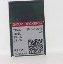 29 BL / 29BL / 29-49 / 29-34  75/11 Groz Beckert Sewing Machine Needle