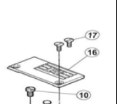 #301S17001 Needle Plate Screw JACK W4 Industrial Sewing Machine Parts