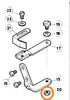 3044 Nut Pegasus ETS32L Left Hand Overlock Sewing Machine Spare Part