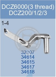32807, 32614, 34615, 34617, 34618 UPPER LOOPER YAMATO DCZ 6000 (3-THREAD) DCZ-200-1-2-3 SEWING MACHINE SPARE PARTS