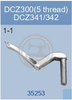 35253 UPPPER LOPPER YAMATO DCZ-300 (5-THREAD) DCZ-341-342 SEWING MACHINE SPARE PARTS
