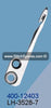 400-12403  Knife (Blade) Juki LH-3528-7 Sewing Machine