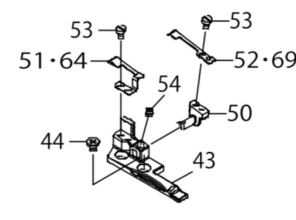400-21898 / 40021898 D Knife Support L JUKI LH-3528 , LH-3568 , LH-3578 Double Needle Lock-Stitch Machine Spare Part