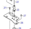400-78823 Cuchillo fijo Juki T041S