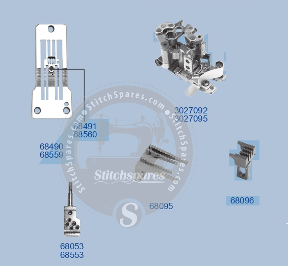 68490, 68491 GUAGE SET YAMATO FD-62G-01MR (4×5.2) SEWING MACHINE