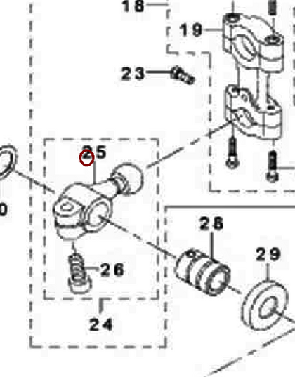 #70000413 / #700-00413 BALL CONNECTING ROD  JUKI MO-6800 Industrial Overlock Machine Spare Parts