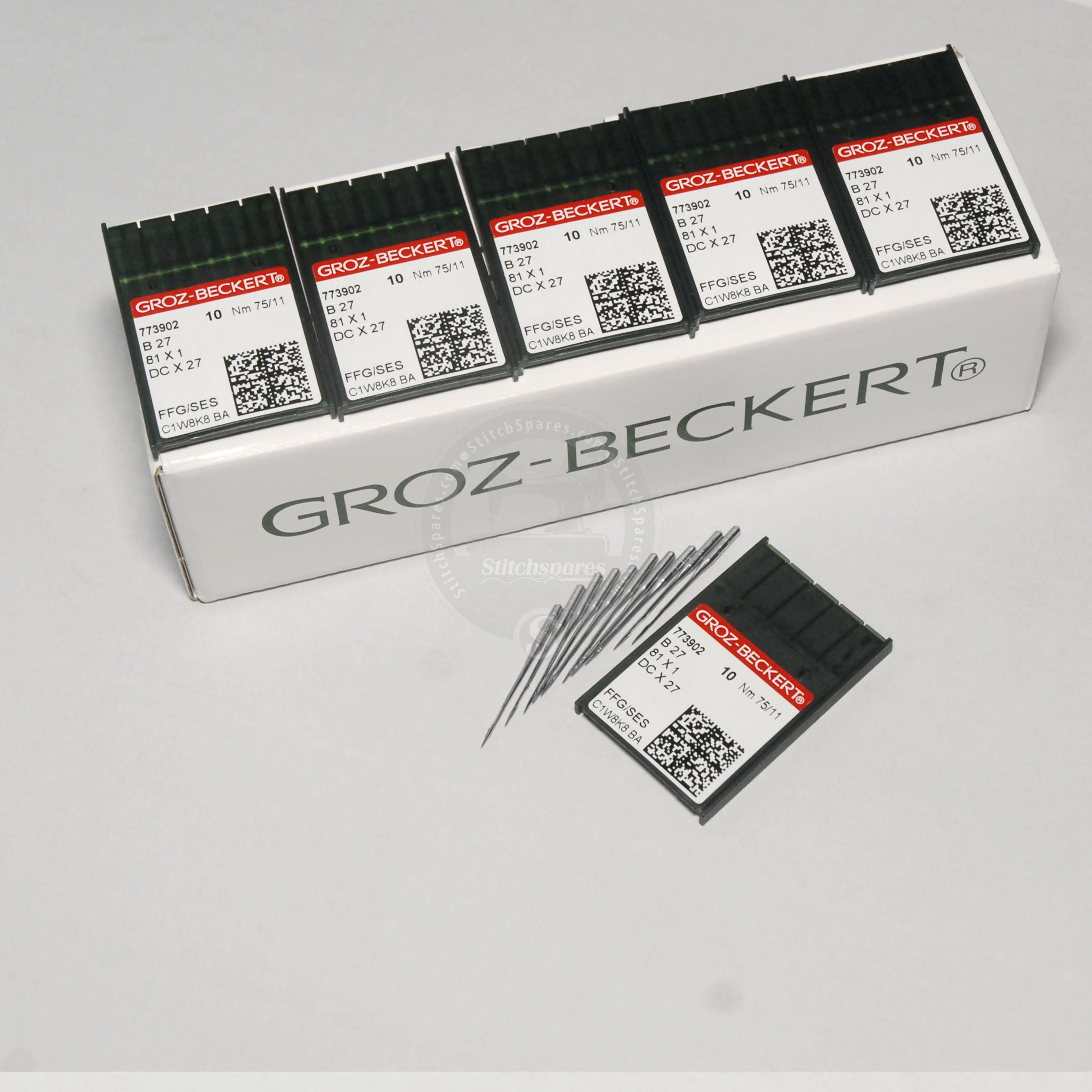 Groz Beckert DCX27 DCX1 B27 - Aghi da cucito industriali Serger Overlock, 12/80 Groz Beckert DCX27 DCX1 B27 - Aghi da cucito industriali Serger Overlock, 12/80