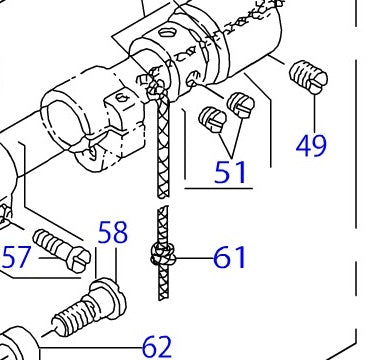 CQ3030000-00 Oil Wick Juki LH-3578-7 Double Needle Lock-Stitch Machine