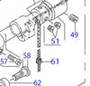 CQ3030000-00 Oil Wick Juki LH-3578-7 Máquina de doble puntada de bloqueo de aguja