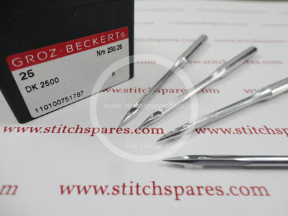 DK 2500 / DK2500 / SY 7713 / SGX7713 230/26 Groz Beckert Industrial Sewing Machine Needles  Buy Any Sewing Machine Spare Part online at StitchSpares.com | Fast Delivery | 24x7 Chat Support | Best Quality | If You Could not able to find your part Chat with Us. we will help you to find your part.