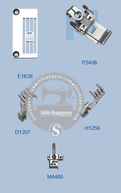 E1828 GAUGE SET SIRUBA F007E-W922-FW (4×6.0) SEWING MACHINE SPARE PART