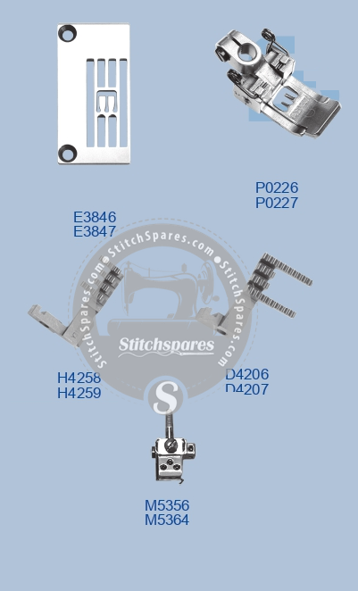 E3846 GAUGE SET SIRUBA C007H-W162 (3×5.6) SEWING MACHINE SPARE PART