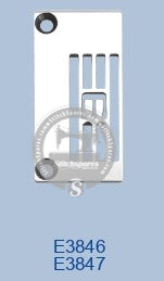 E3847 NEEDLE PLATE SIRUBA C007H-U162 (3×6.4) SEWING MACHINE SPARE PART