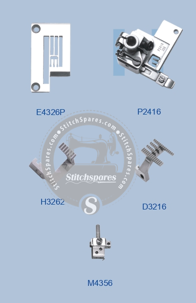 E4326P GAUGE SET SIRUBA C007E-W152-CZ (3×5.6) NÄHMASCHINE ERSATZTEIL