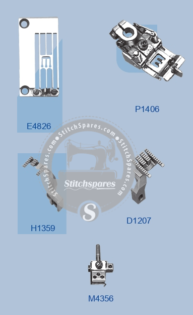 E4826 GAUGE SET SIRUBA F007E-W322-FDC (3×5.6) SEWING MACHINE SPARE PART