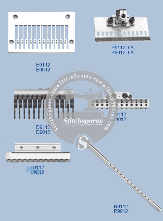 E9012 GAUGE SET SIRUBA VC008-12048P (12×316) सिलाई मशीन स्पेयर पार्ट