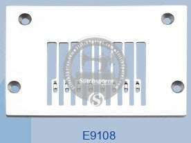E9108 Needle Plate SIRUBA VC008 Multi-Needle Sewing Machine Part