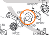 KP09D Exzenter Siruba 700F, 737, 747, 757 Overlock Nähmaschine Ersatzteil