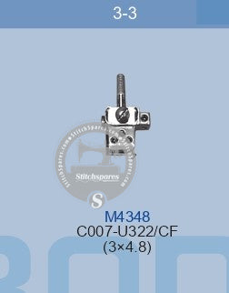 M4348 NEEDLE CLAMP SIRUBA -C007-U322-CF (3--4.8) SEWING MACHINE SPARE PART