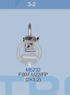 M5232 NEEDLE CLAMP SIRUBA -F007-U22-FP(2-3.2) SEWING MACHINE SPARE PART