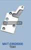 MAT-03505000 Cuchillo (hoja) Juki T041 Máquina de coser