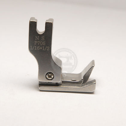 P705 116x12 Left Compensated Pressure Foot (For Folder) Single Needle Lock-Stitch Machine
