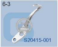 S20415-001 LOOPER GUARD REAR BROTHER EF4-N11 (3-THREAD) SEWING MACHINE SPARE PART