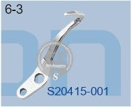 S20415-001 LOOPER GUARD REAR BROTHER EF4-V51-A  SEWING MACHINE SPARE PART\