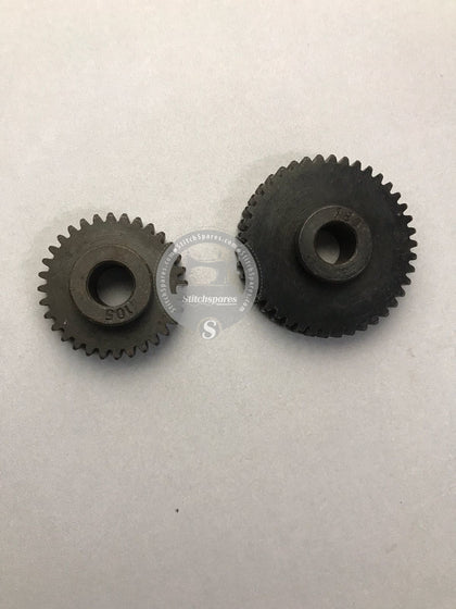 B2952-761-000/B2953-761-000 Spur Gear Set 180 X 105 Juki Button Holing Machine