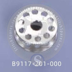 B9117-201-000 BOBBIN JUKI 1541 , 1541S , DNU-1541 , DNU-261 INDUSTRIAL SEWING MACHINE SPARE PART | STITCHSPARES.COM