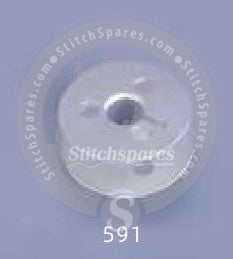 591 BOBBIN (3 HOLE BOBBIN WITH CUT) INDUSTRIAL SEWING MACHINE SPARE PART | STITCHSPARES.COM