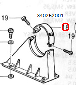 S40262001 Pulley Cover B Brother DA-9270, DA-9280 Feed off The Arm Machine Spare Part