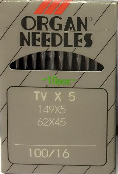 Organ aguja TVX5 para Maquina De Coser Cerradora De Codo 