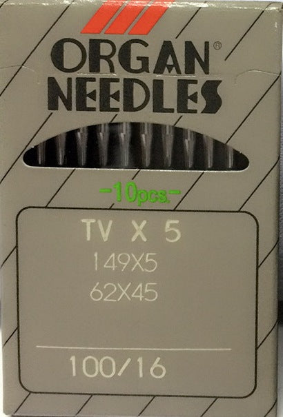 Organ Needle TVX5 (Alimente la máquina del brazo y la correa)